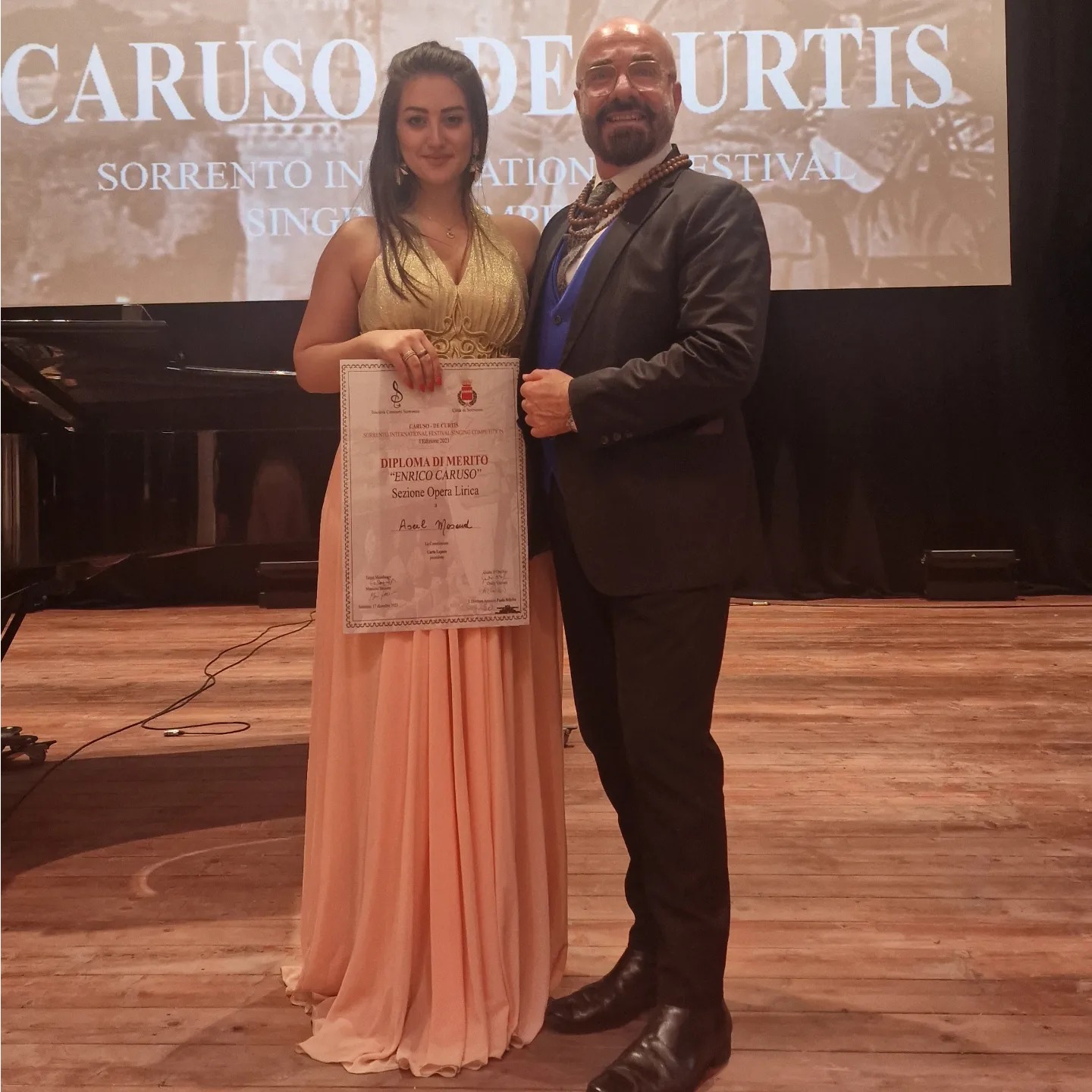 Aseel Awards in Sorrento International Singing Competition In Italy
